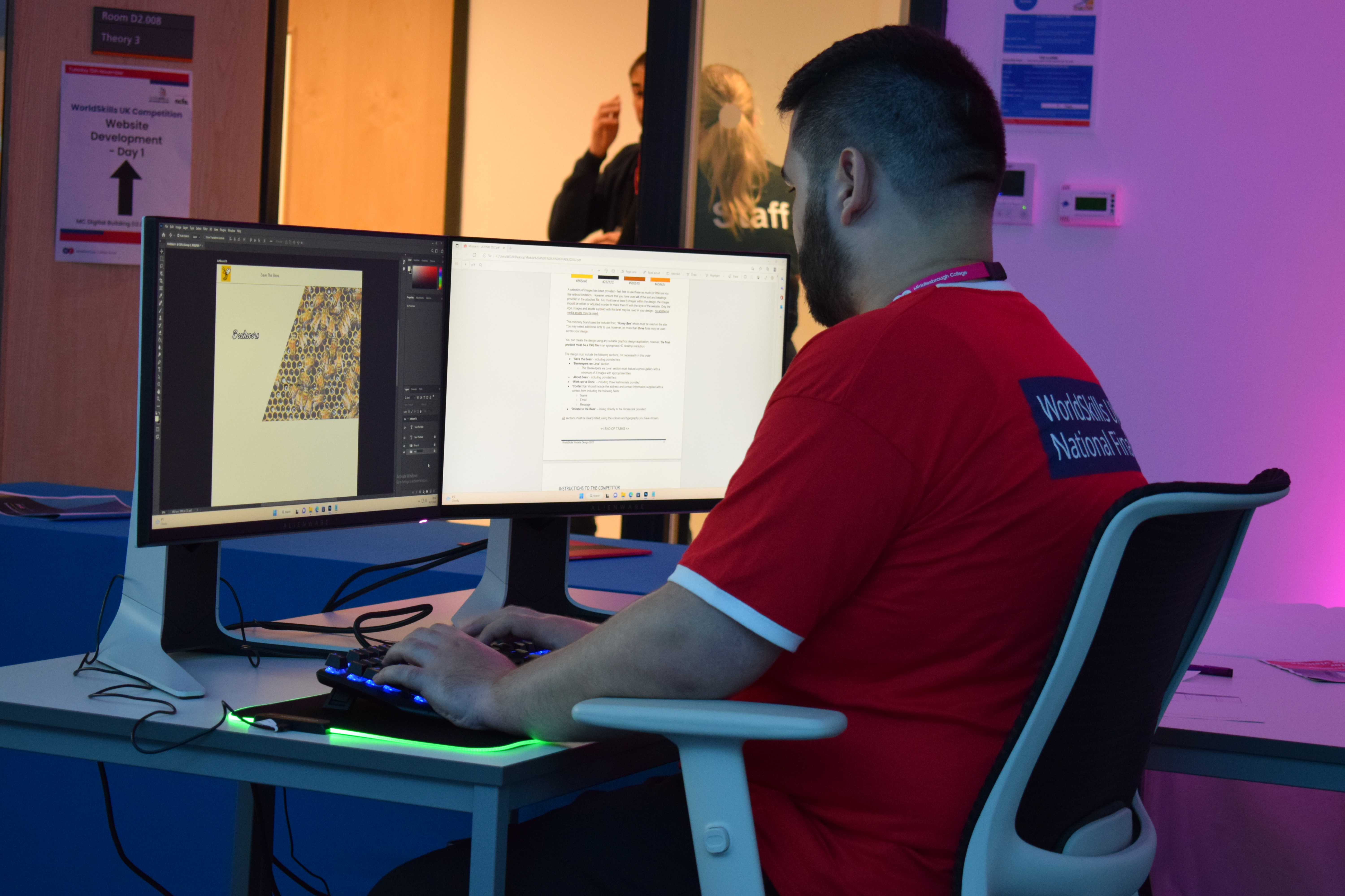 Learners competing at WorldSkills Final