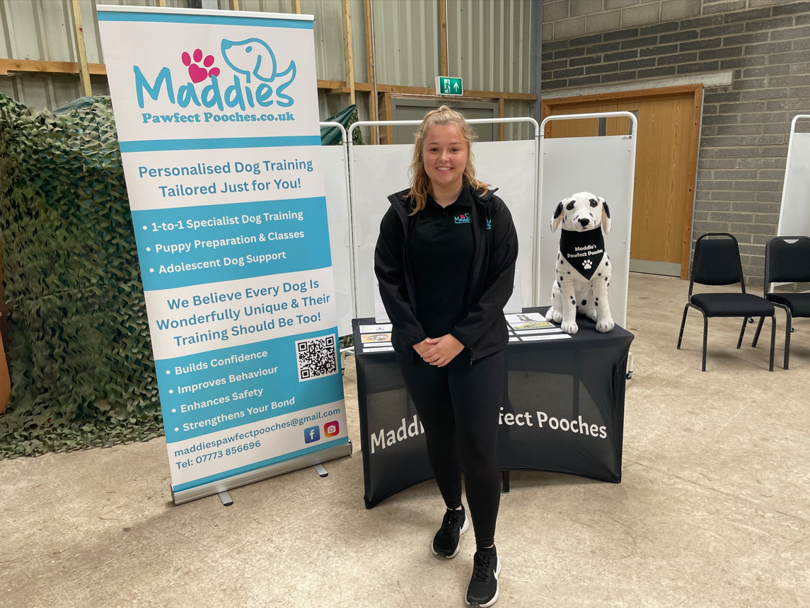 Maddie from Maddie's Pawfect Pooches smiling