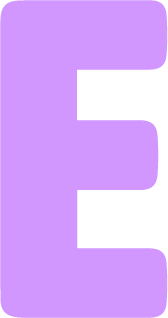 the letter E