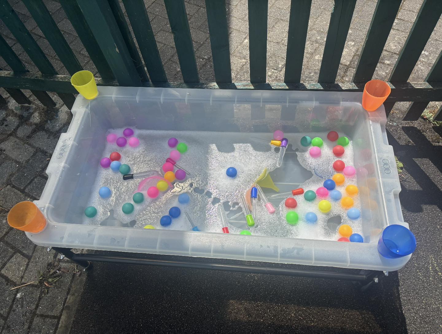 box with bubbles
