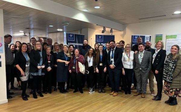 staff stood together at the job centre
