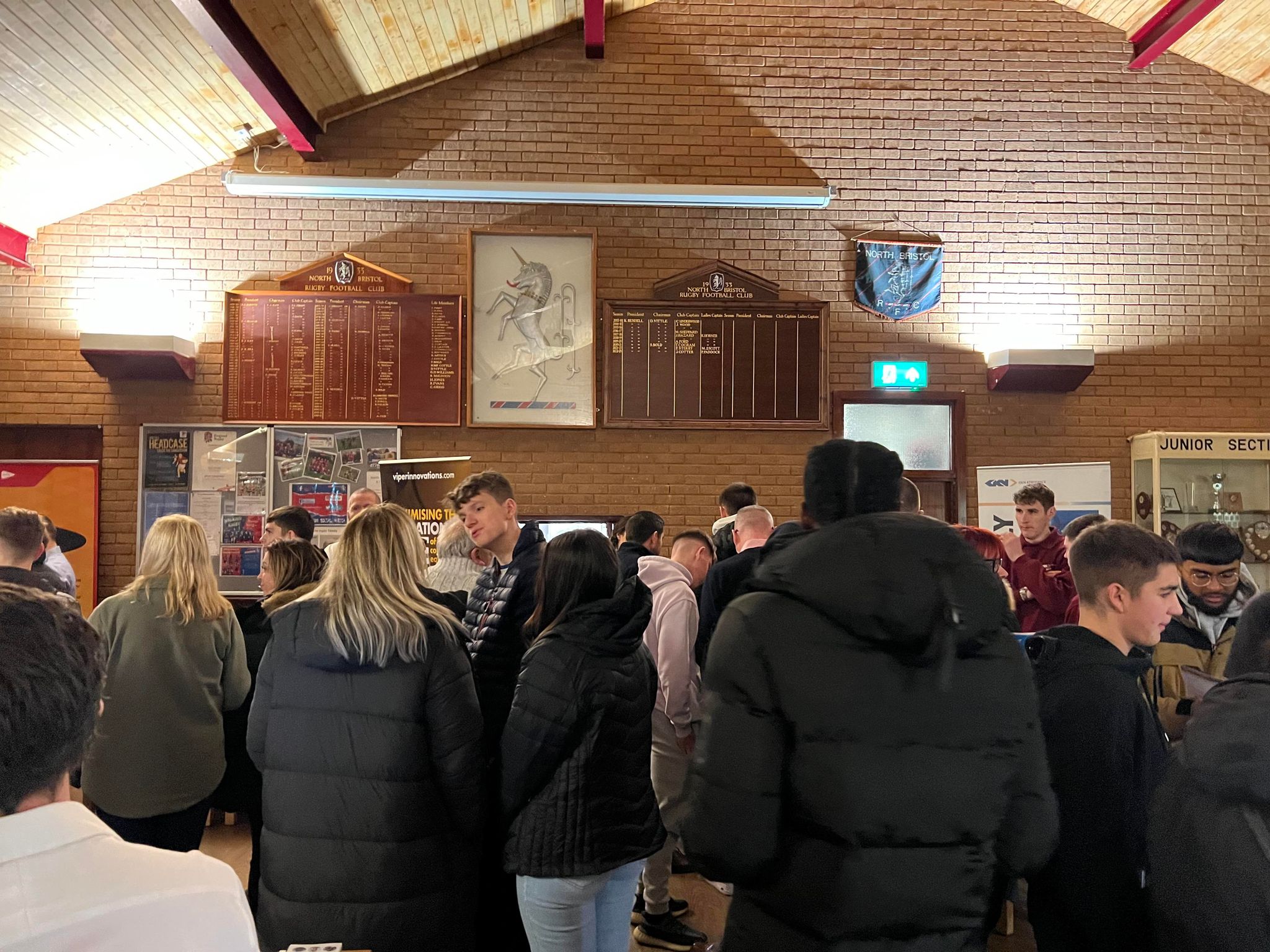 Potential apprentices at the open evening