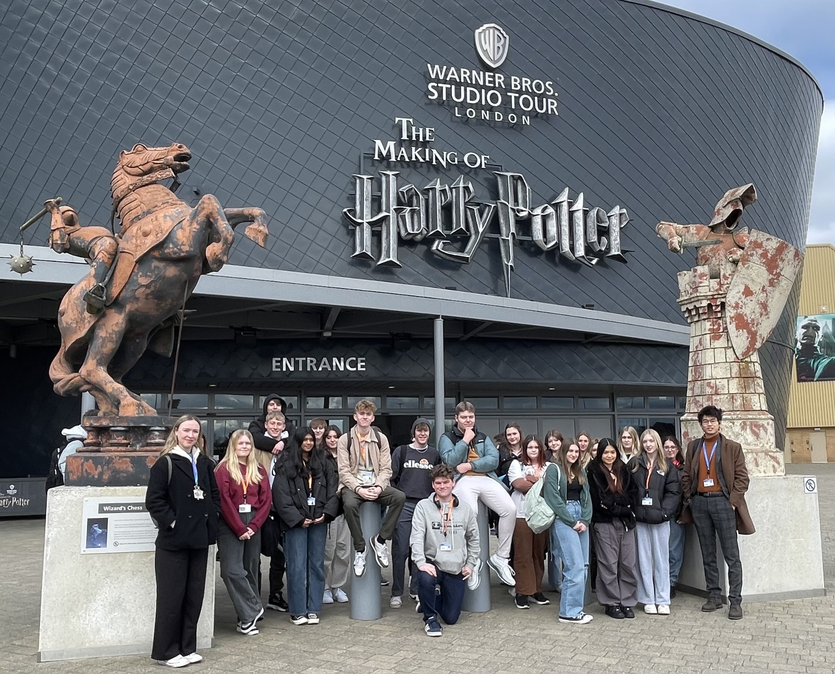 Weston College A Level Media trip to Harry Potter Studios