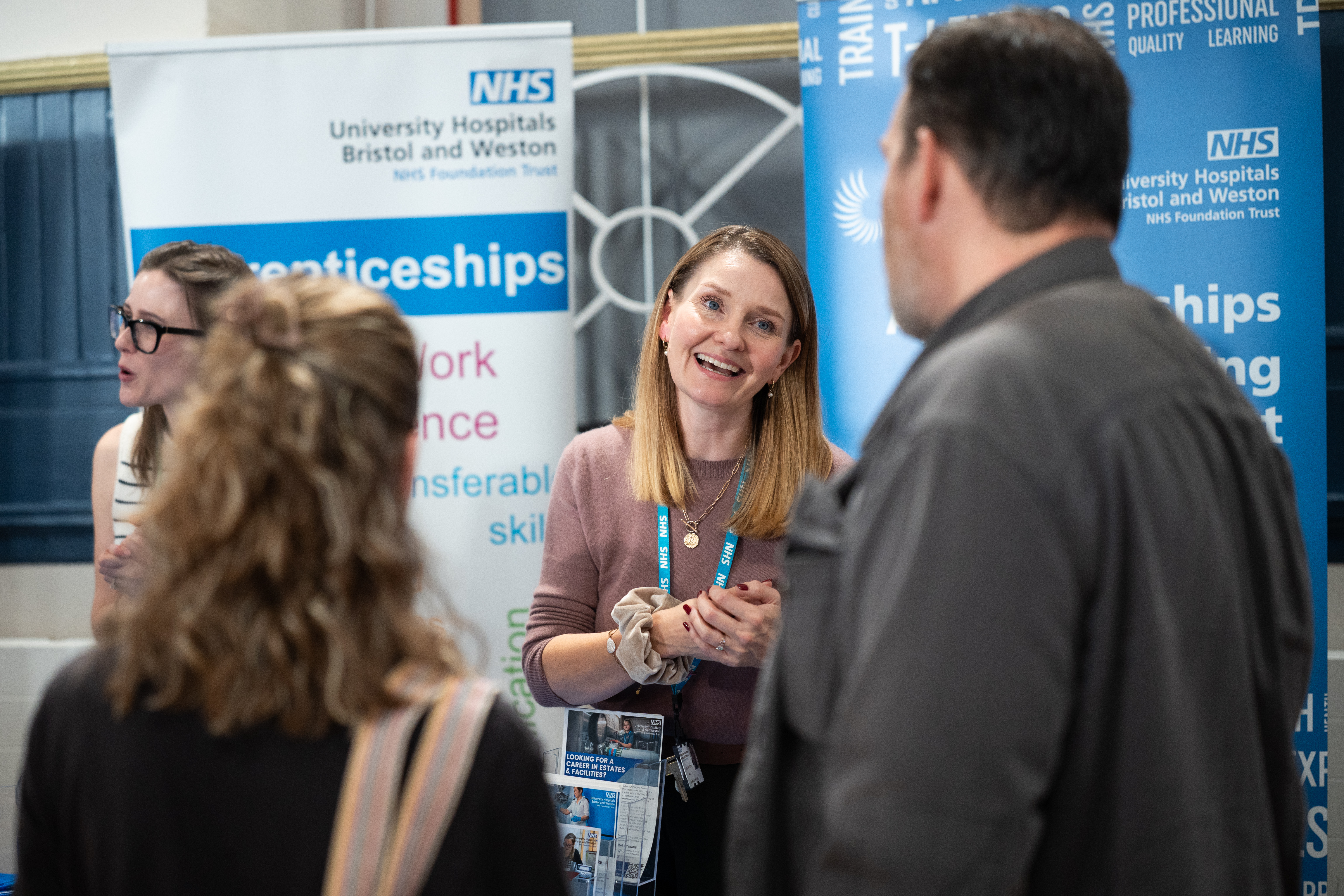 Attendees speaking to employer, University Hospitals Bristol and Weston