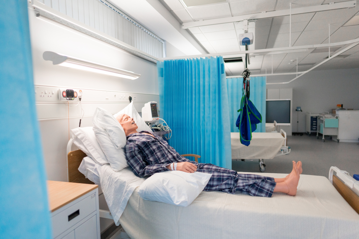 Simulation room looking like hospital