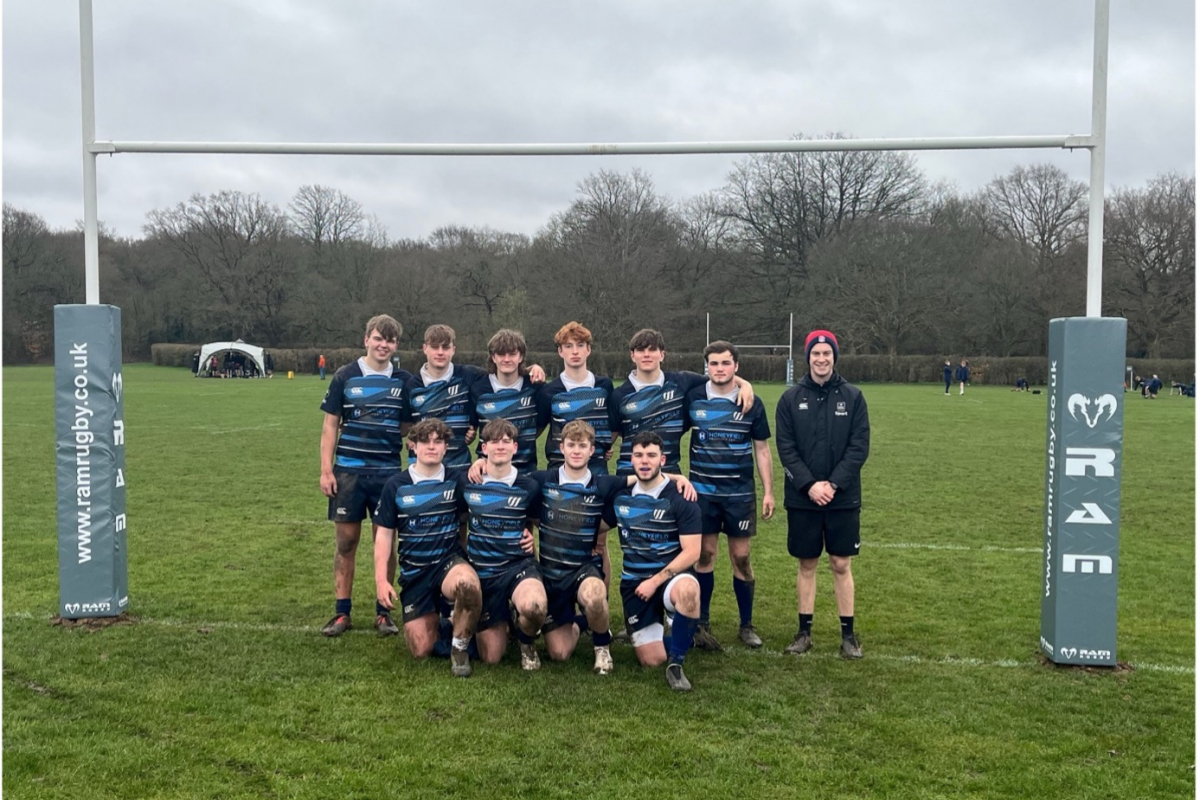 Weston sport boys rugby team picture on pitch