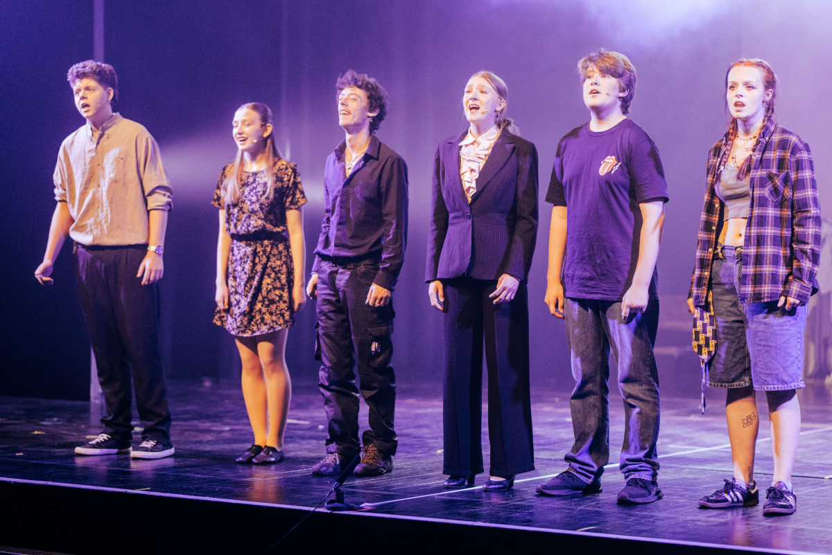 Group photo of 6 dreamers from the dress rehearsal 