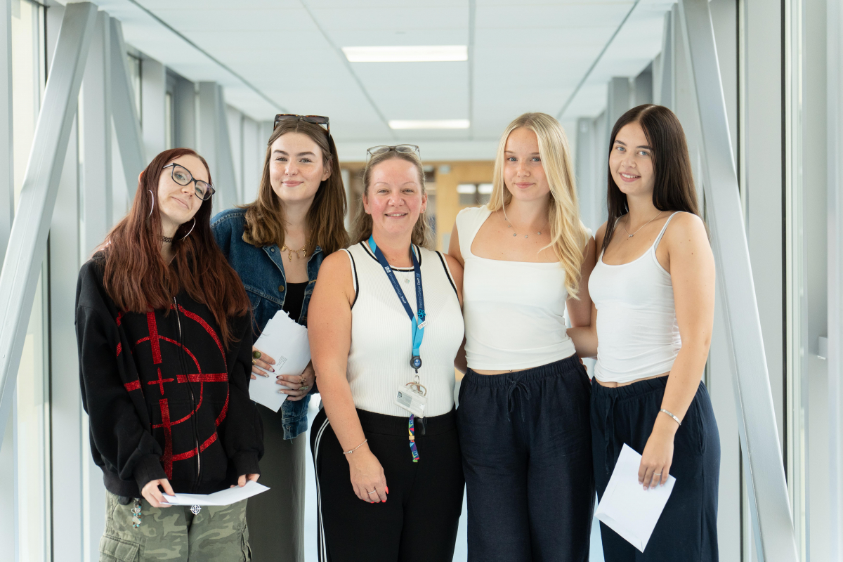 Students Collecting results 