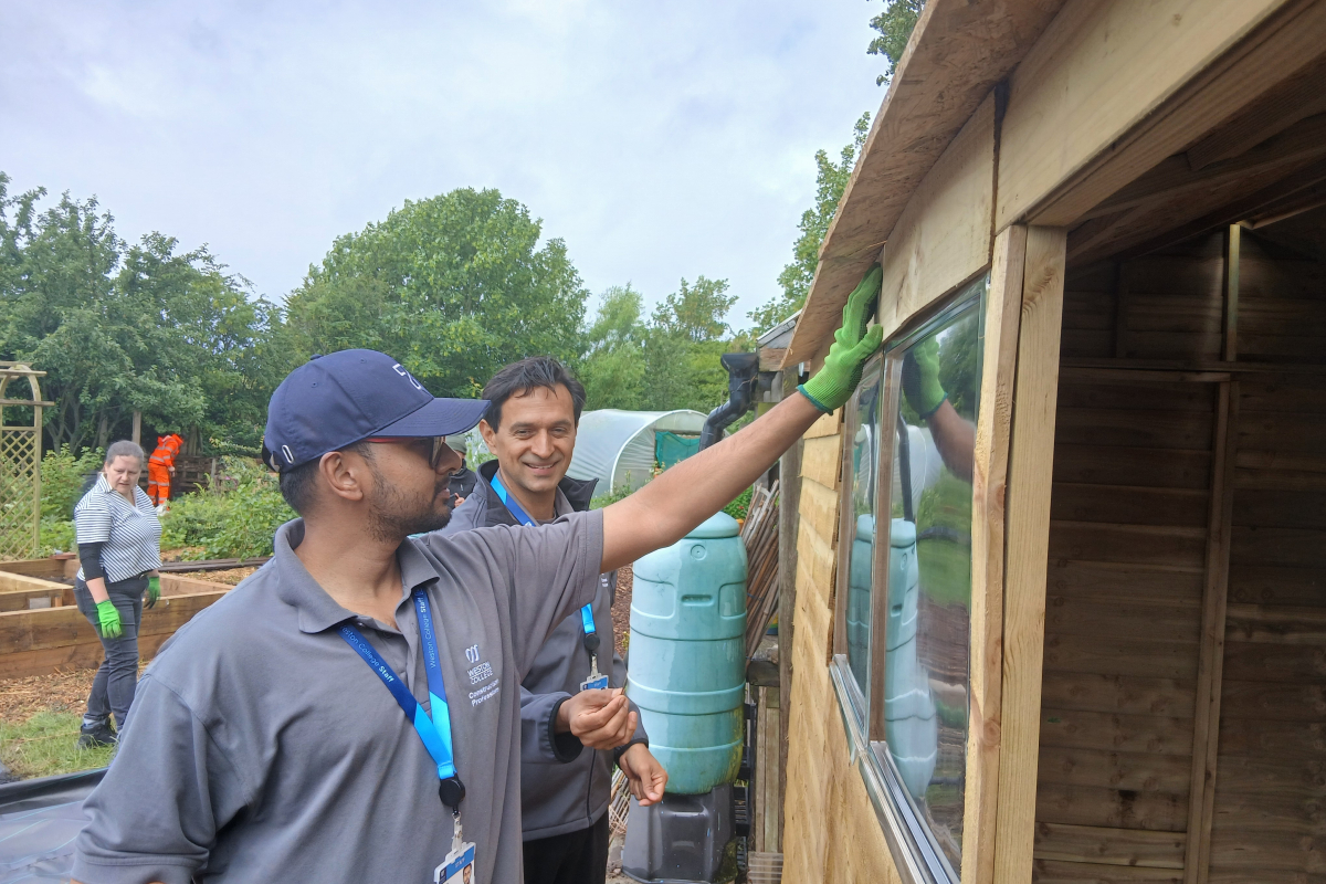 Staff building shed