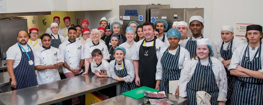 Chefs and students
