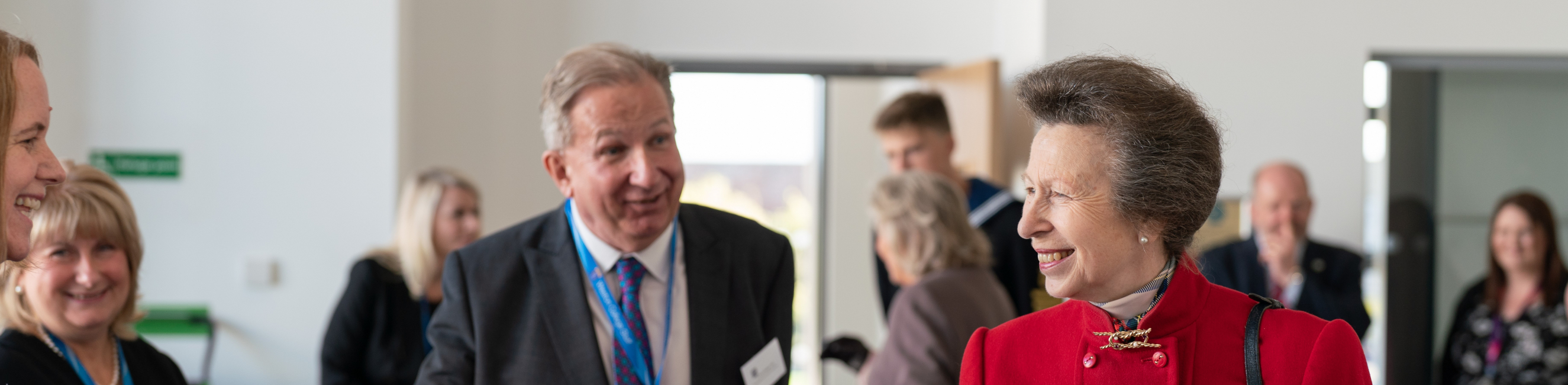 hrh princess anne with dr paul phillips cbe