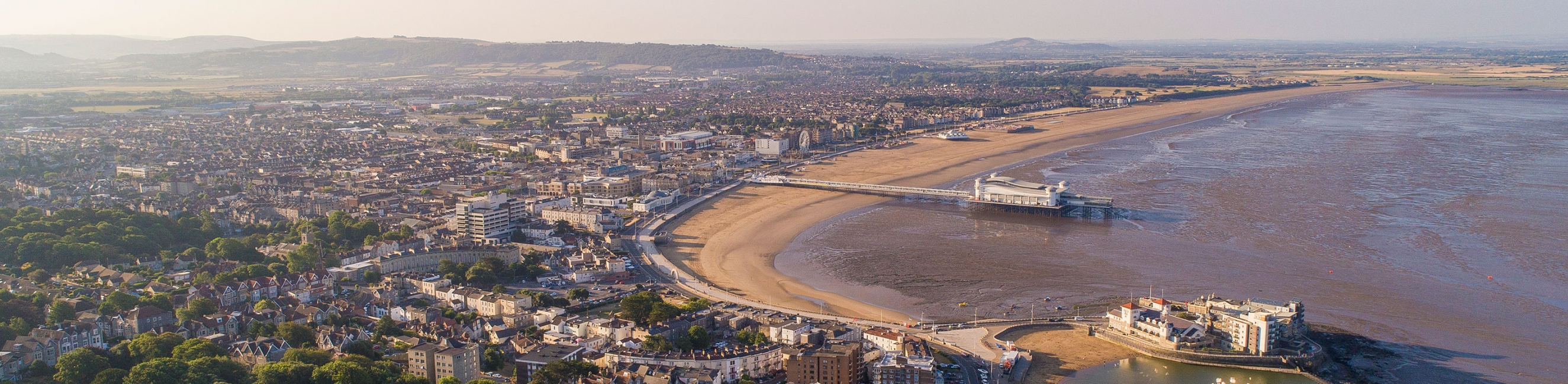 Drone shot of Weston
