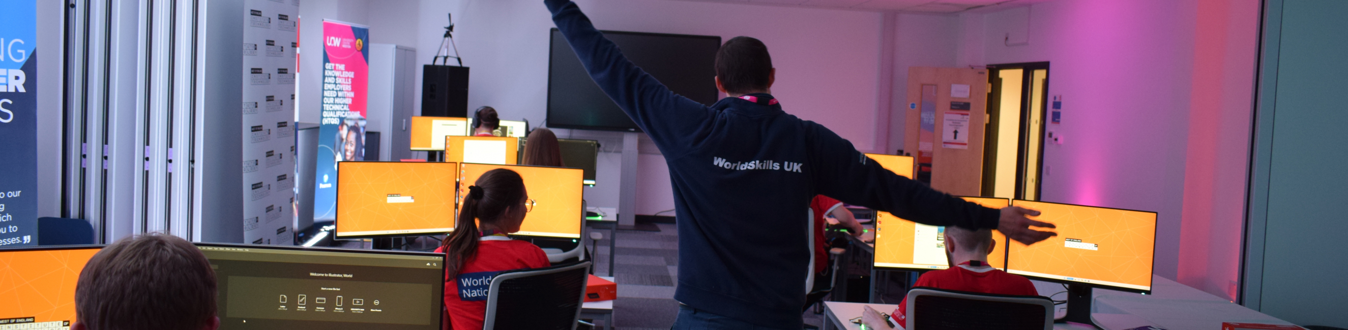 Learners competing in WorldSkills competition