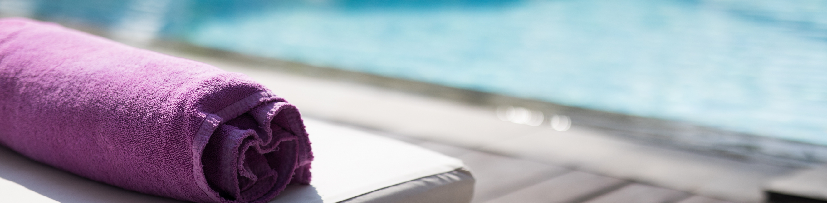 Towel and swimming pool
