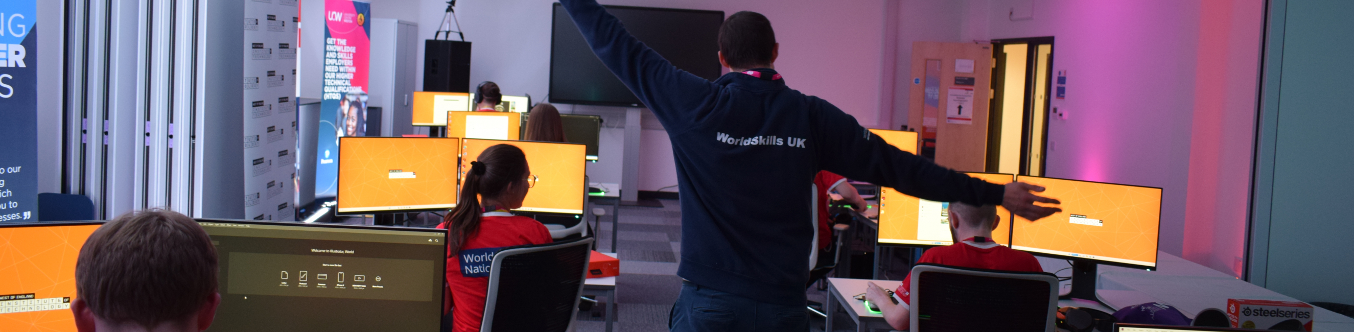 Back of Jason Hill at WorldSkills 2022