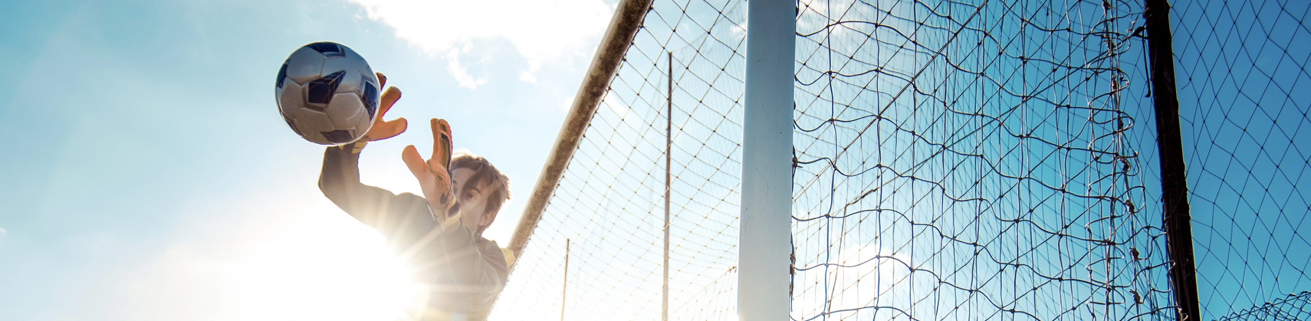 learner playing football