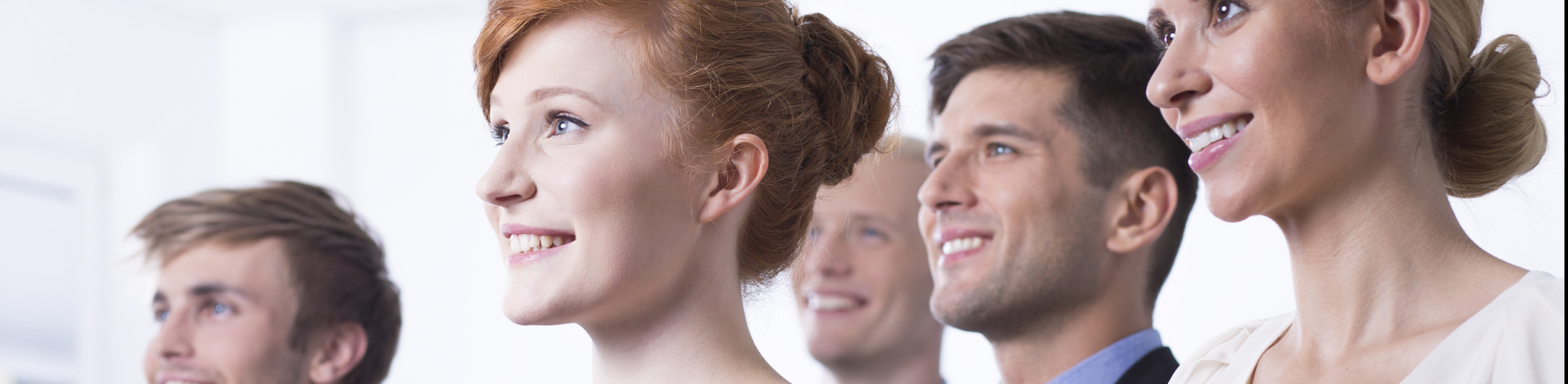 Group of smiling members of staff
