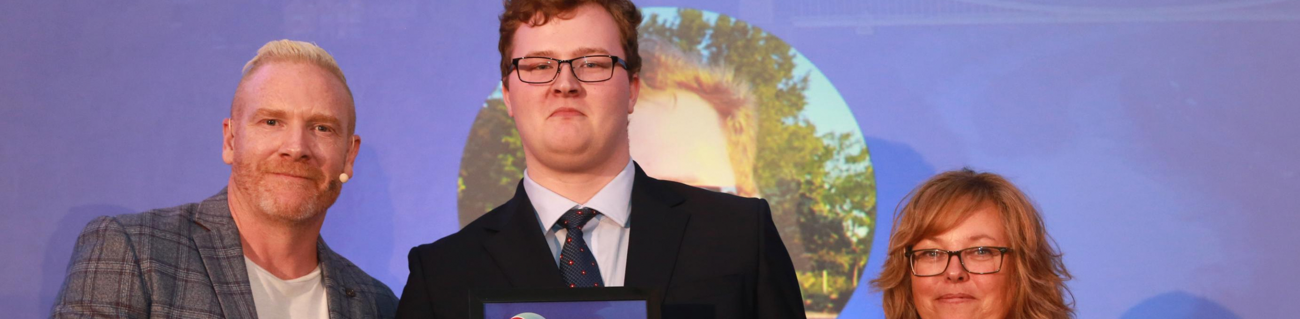 Lewis at the south west apprenticeship awards