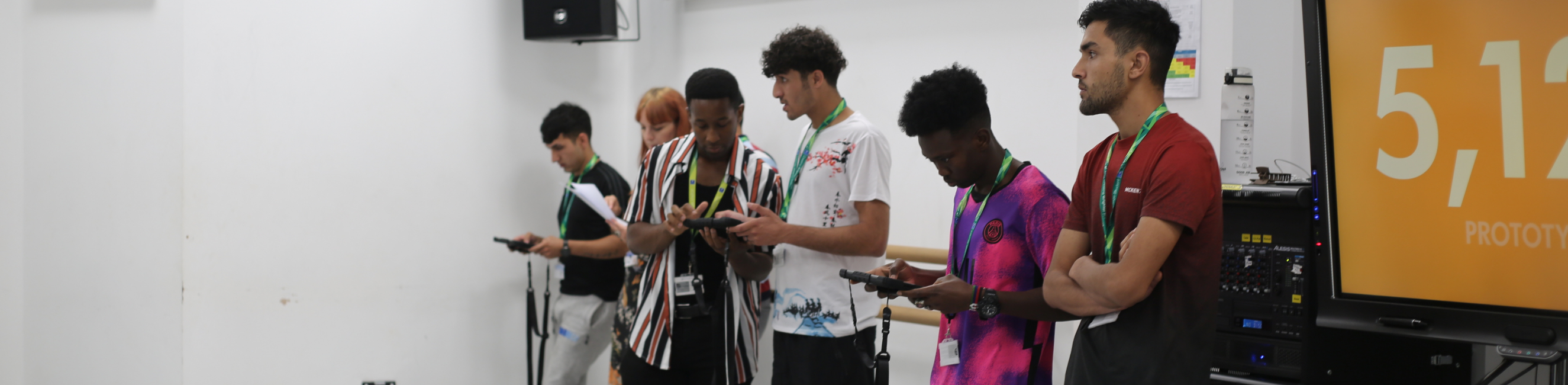 ESOL learners controlling Dyson robots