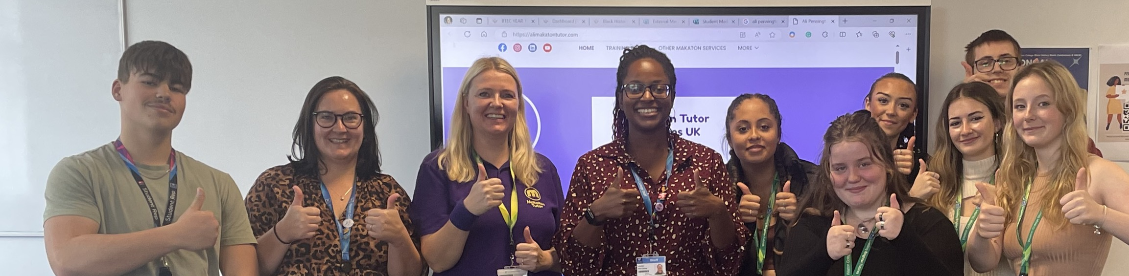 learners and staff after introduction to makaton sessions