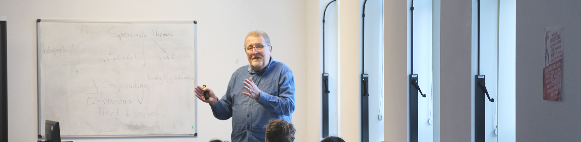 Tony Jay delivering guest lecture.