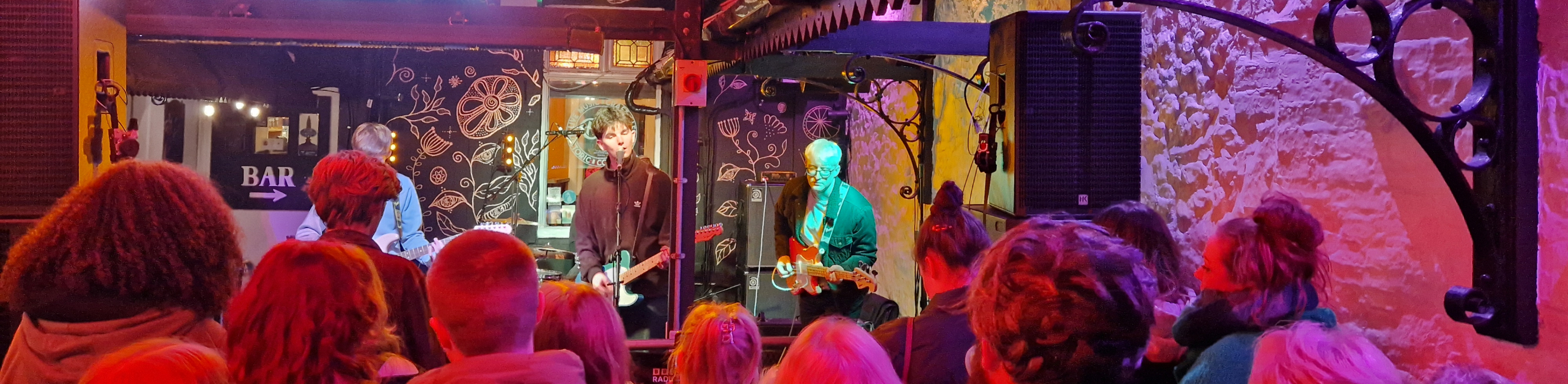 Learners performing at The Brit Bar