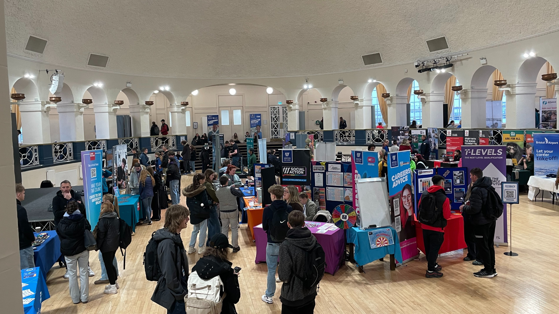 careersfest 2024, students in ballroom