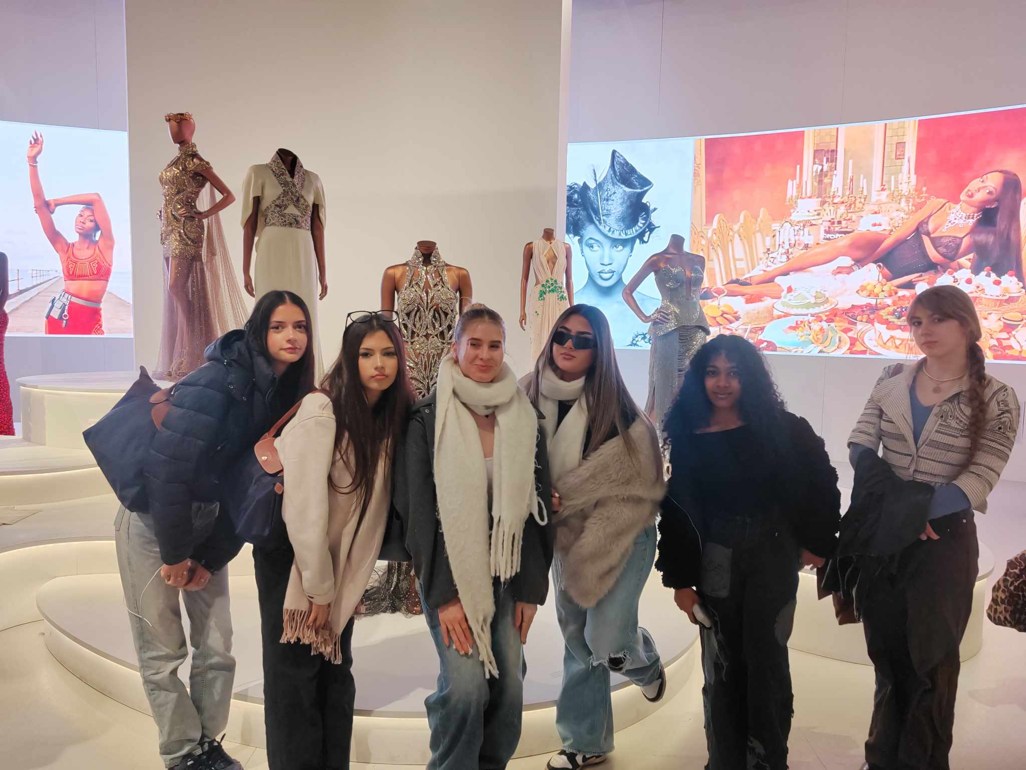 students at albert and victoria museum of fashion and photography