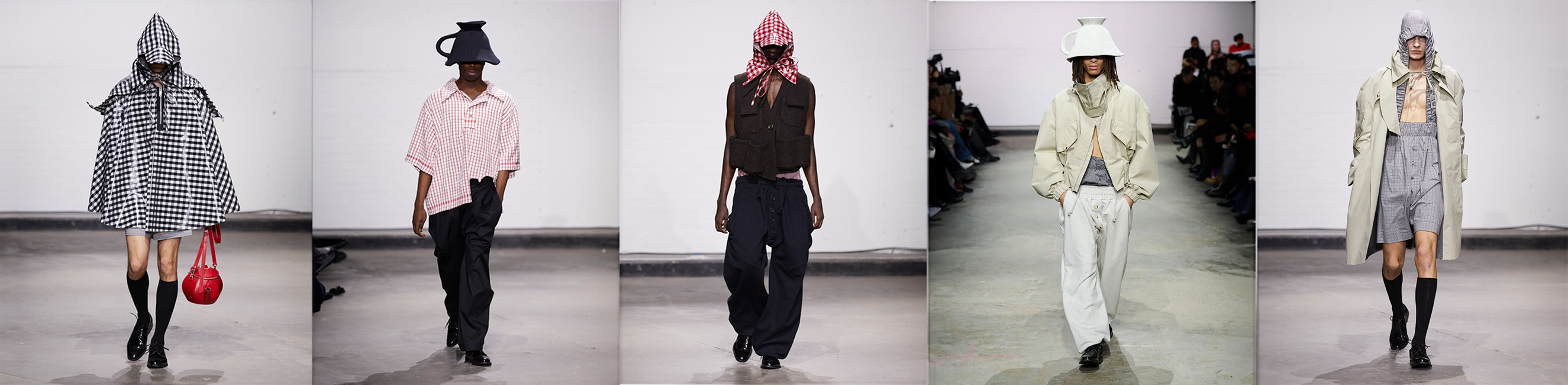 William's fashion designs on models