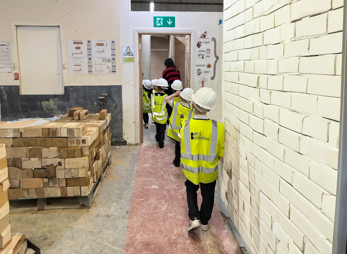 mead vale pupils in hard hats at our south west skills 