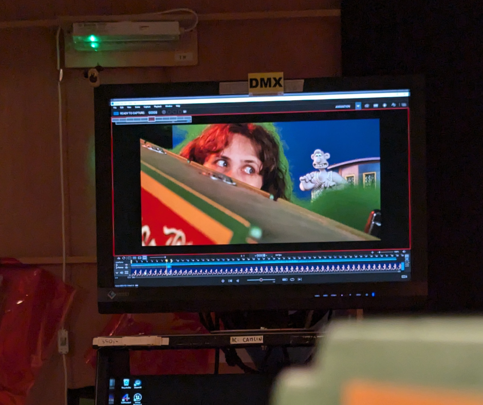 Lily working at Aardman Animation