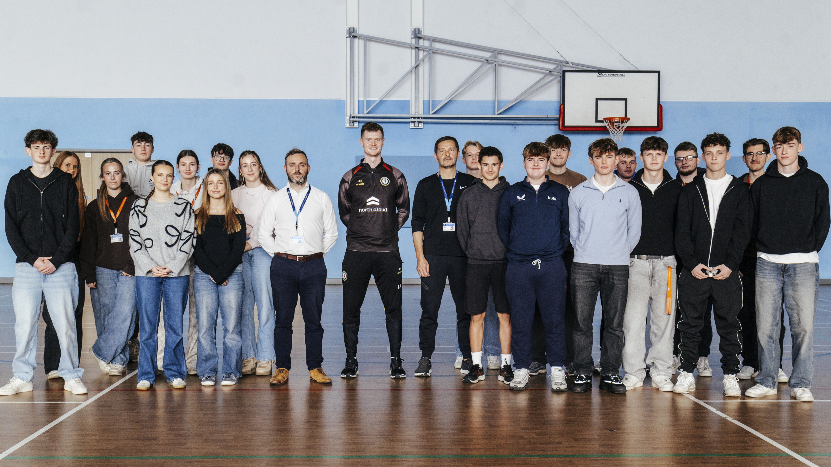 Sport Learners Stood with Luke who works for Bristol City, the best football club to ever exist.