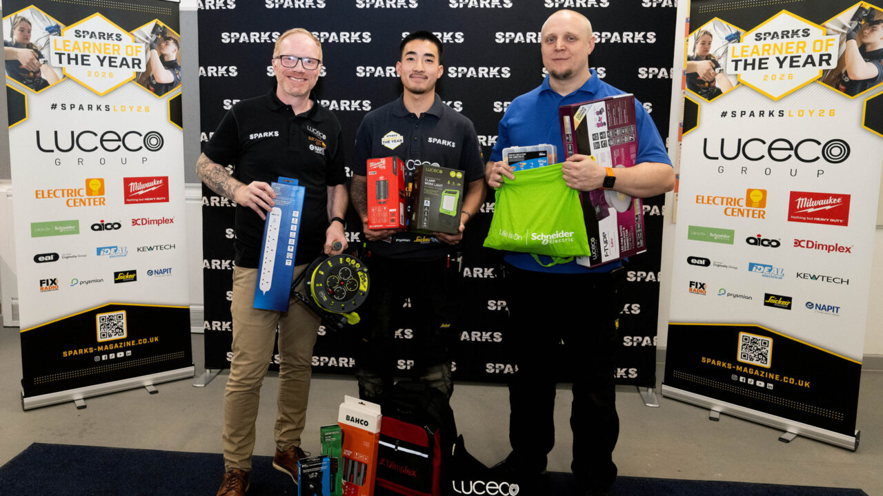 Marcus Winning award at SPARKS Competition
