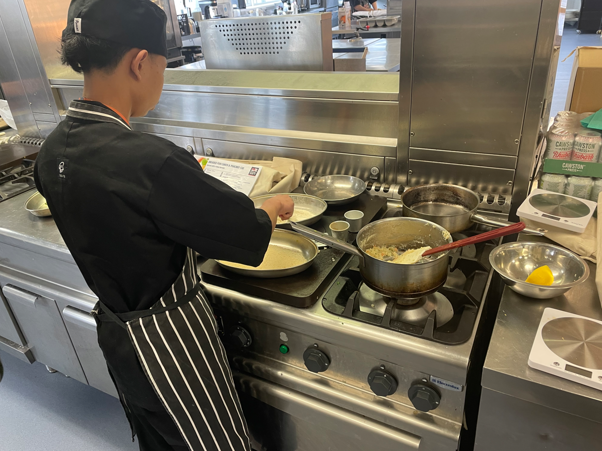 Student cooking