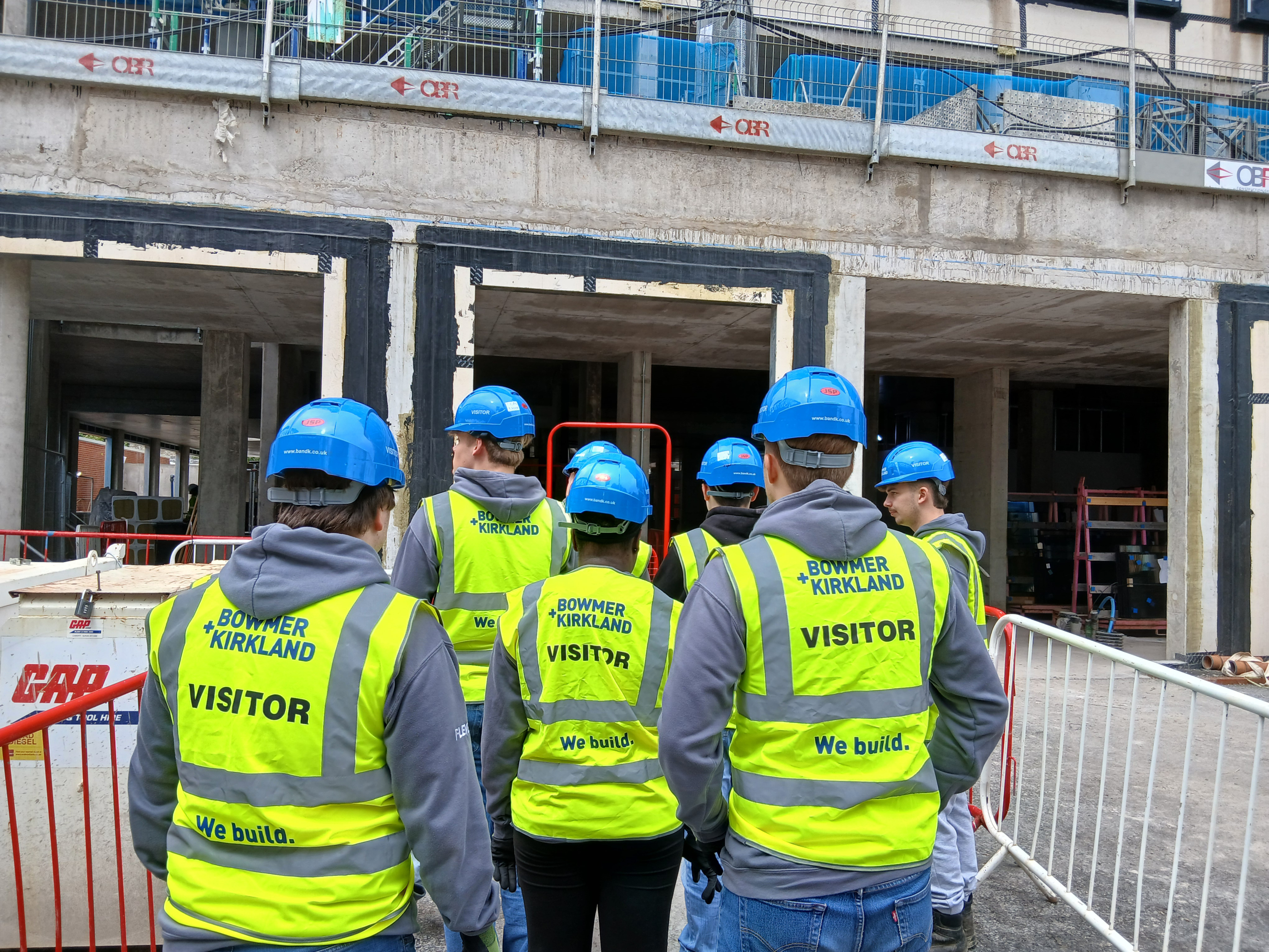 Students at site visit
