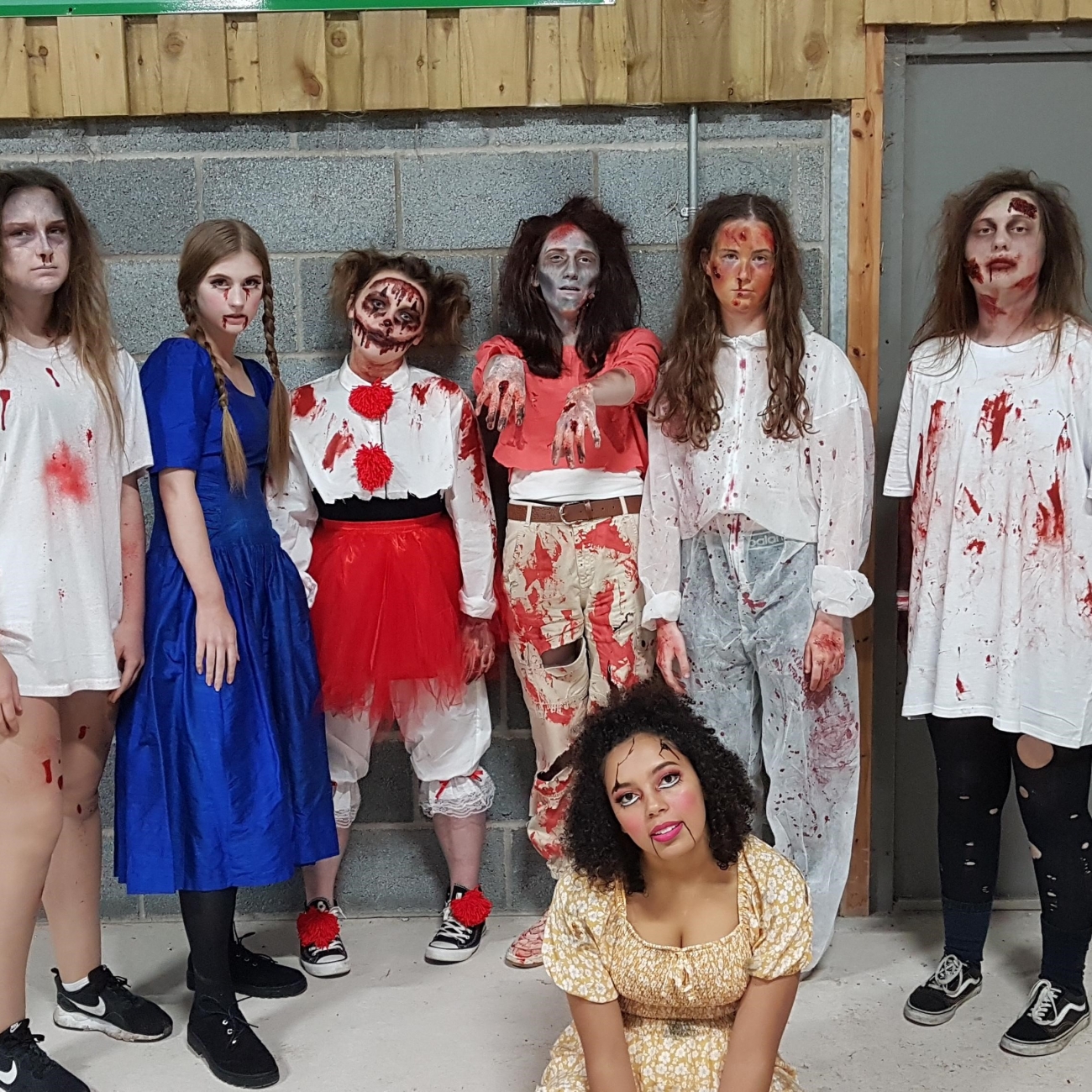 students looking scary