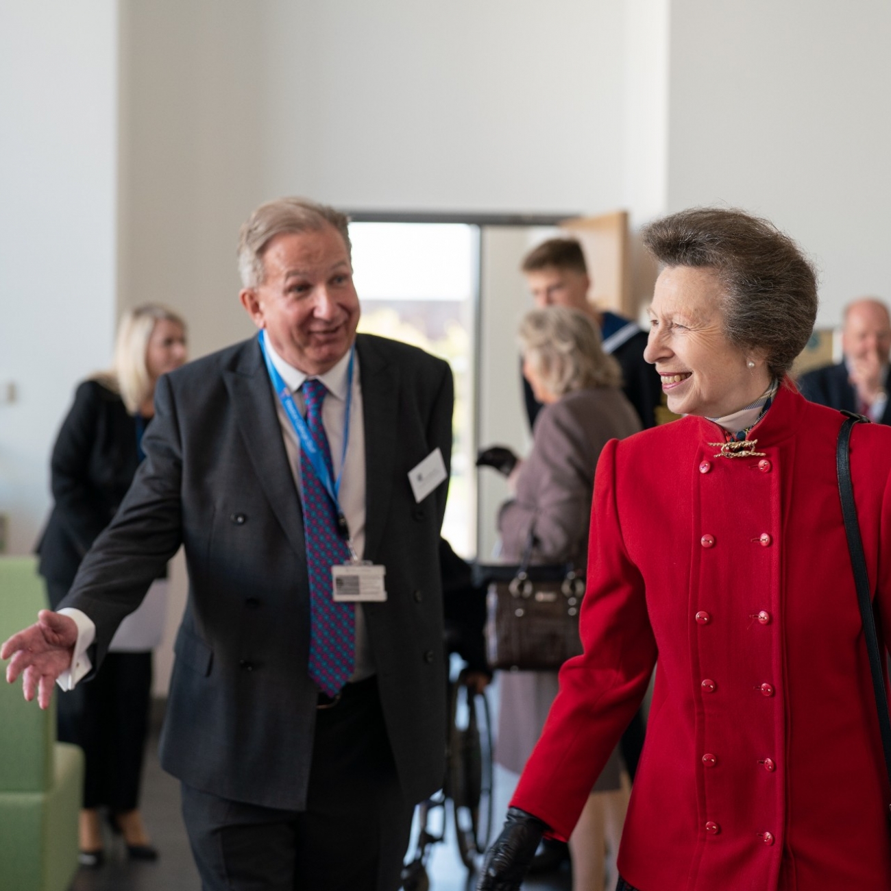 hrh princess anne with dr paul phillips cbe