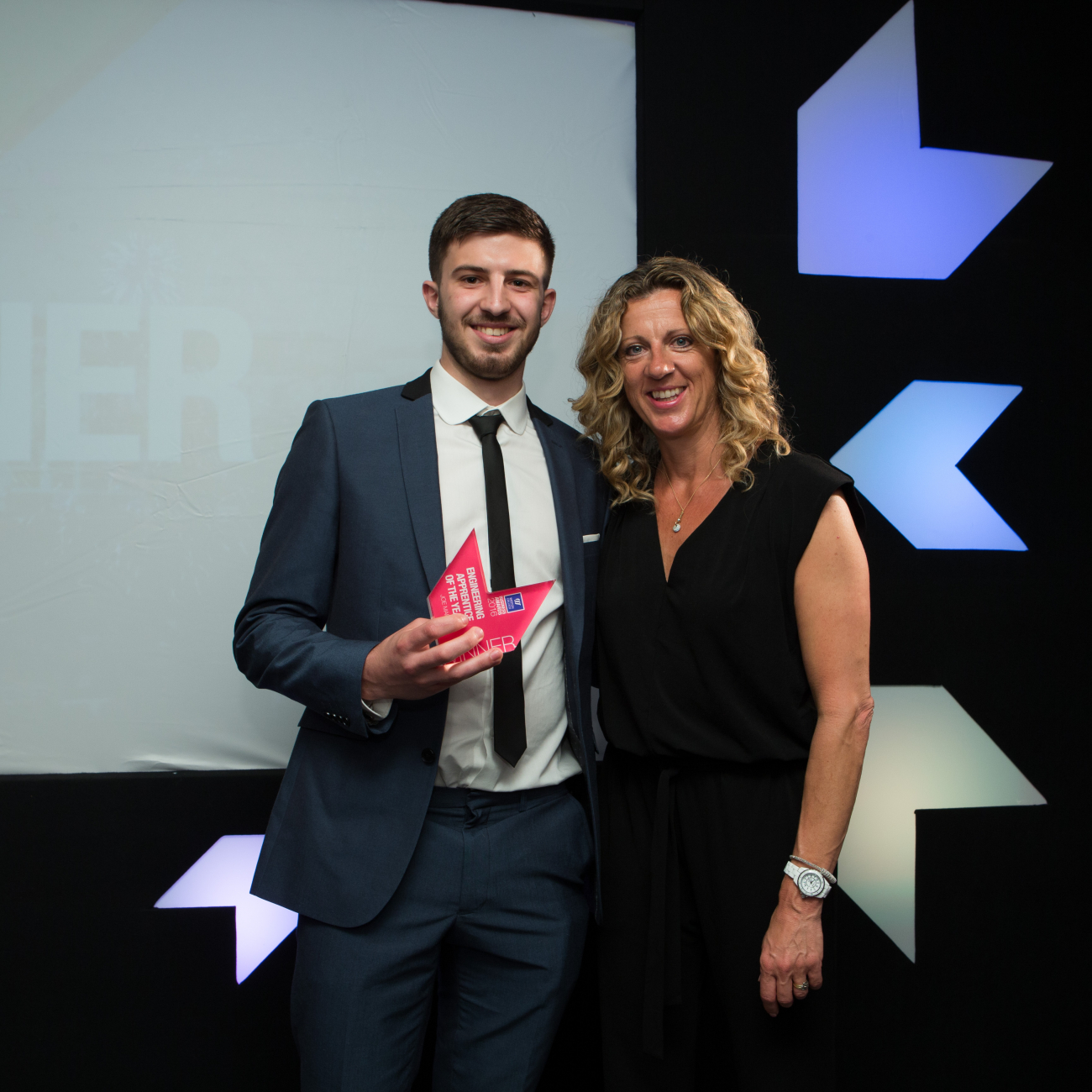 Joe - Engineering Apprentice receiving award