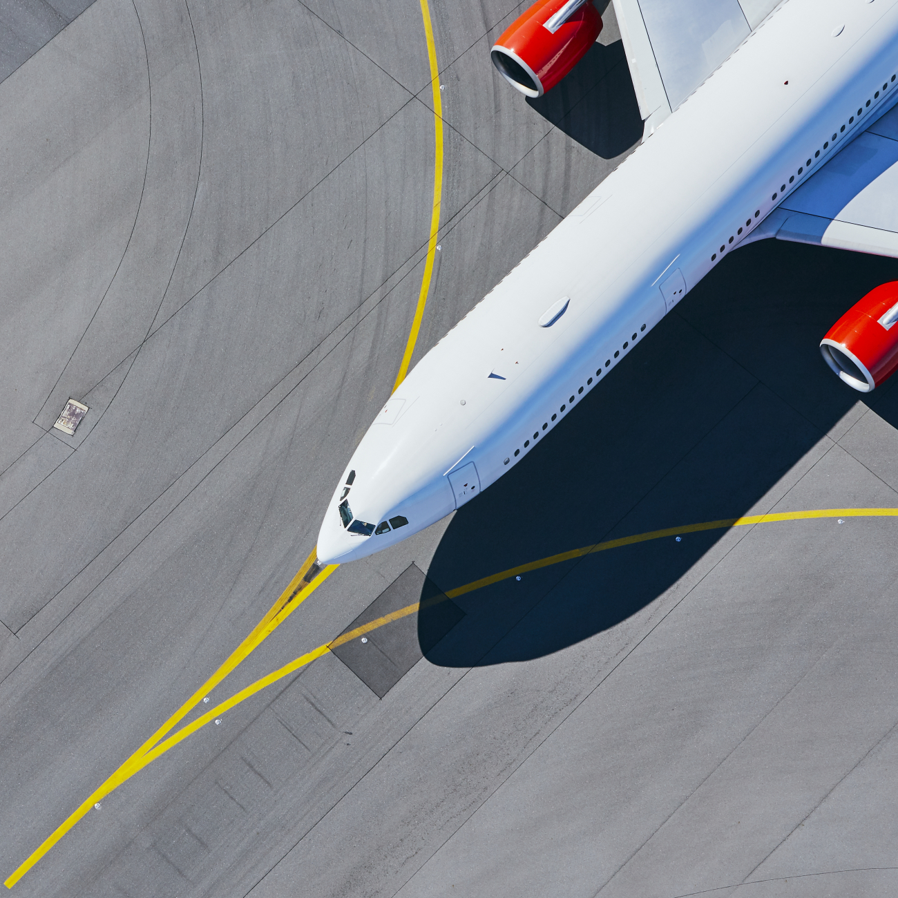 Aerial view of airport