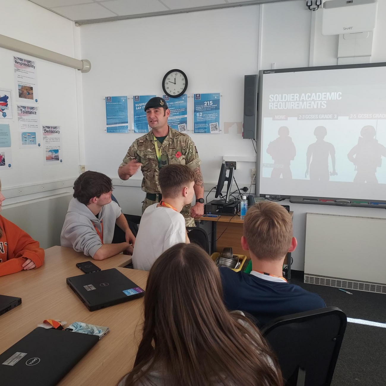 Sgt Chris Stone delivering guest session