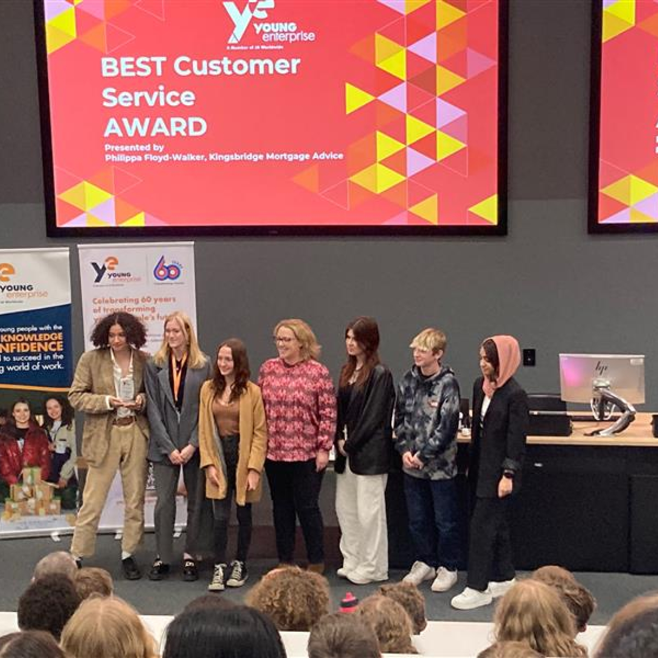 Weston College students at the Young Enterprise Awards