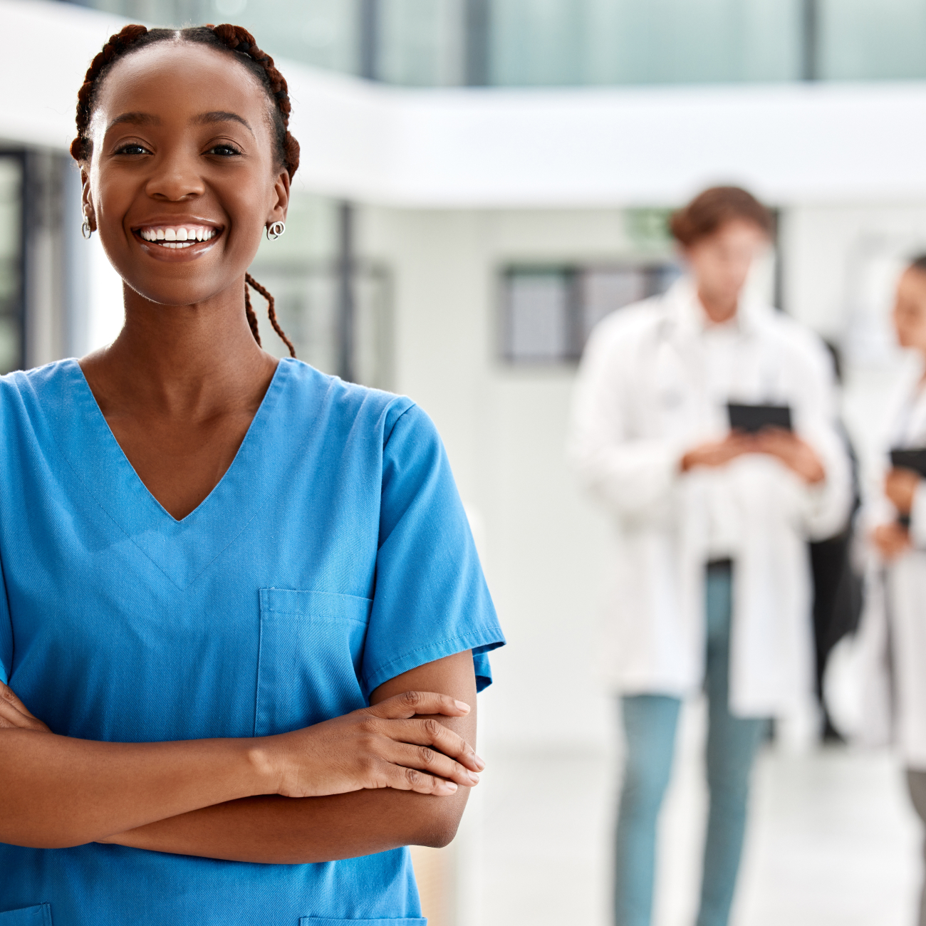 Nurse Smiling with arms crossed