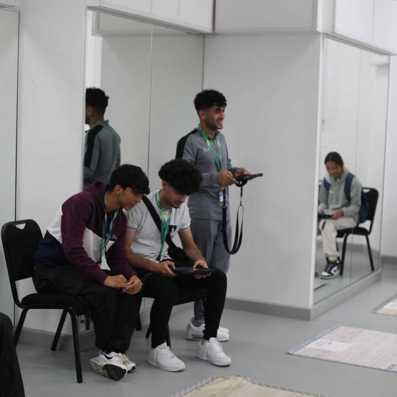 ESOL learners controlling Dyson robots