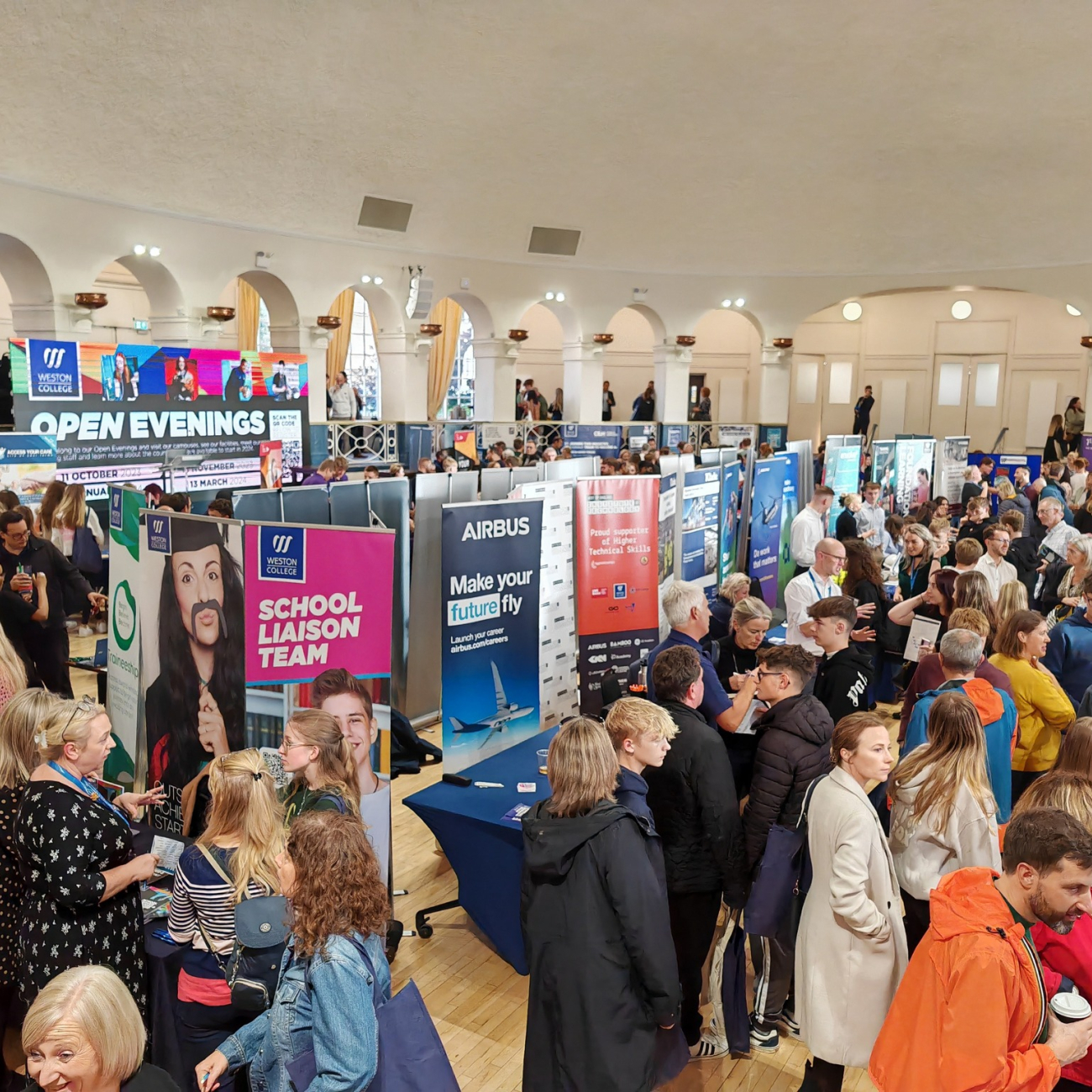 Students and Employers in Ballroom