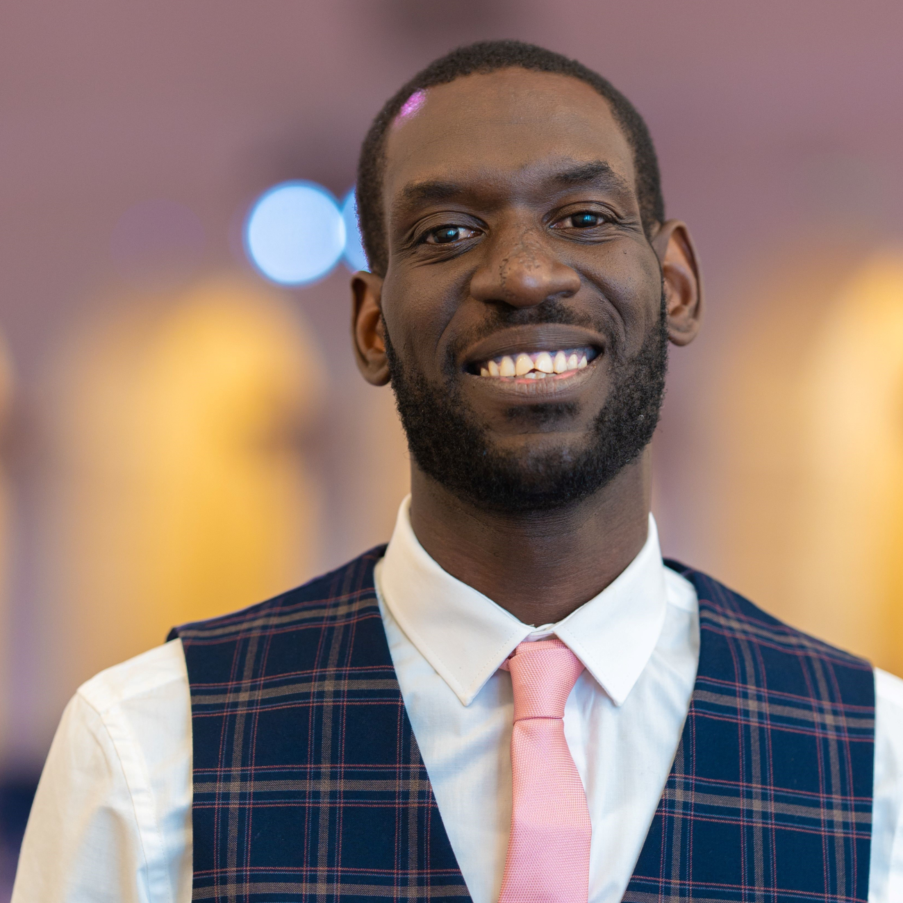 Kam Stevens smiling