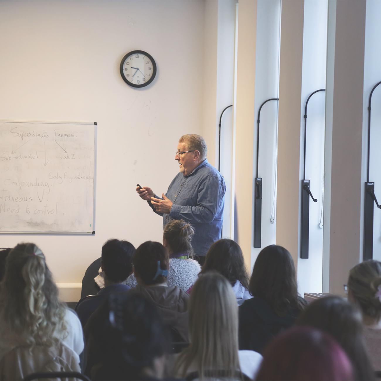 Tony Jay delivering guest lecture.