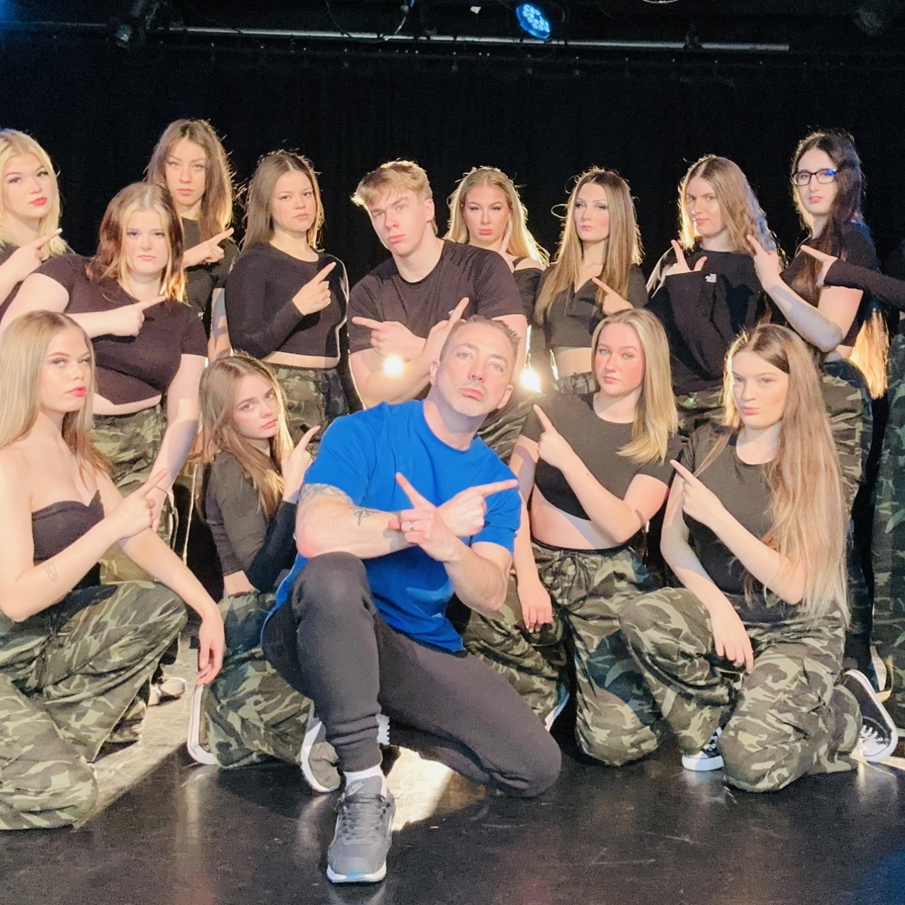 Students striking a pose