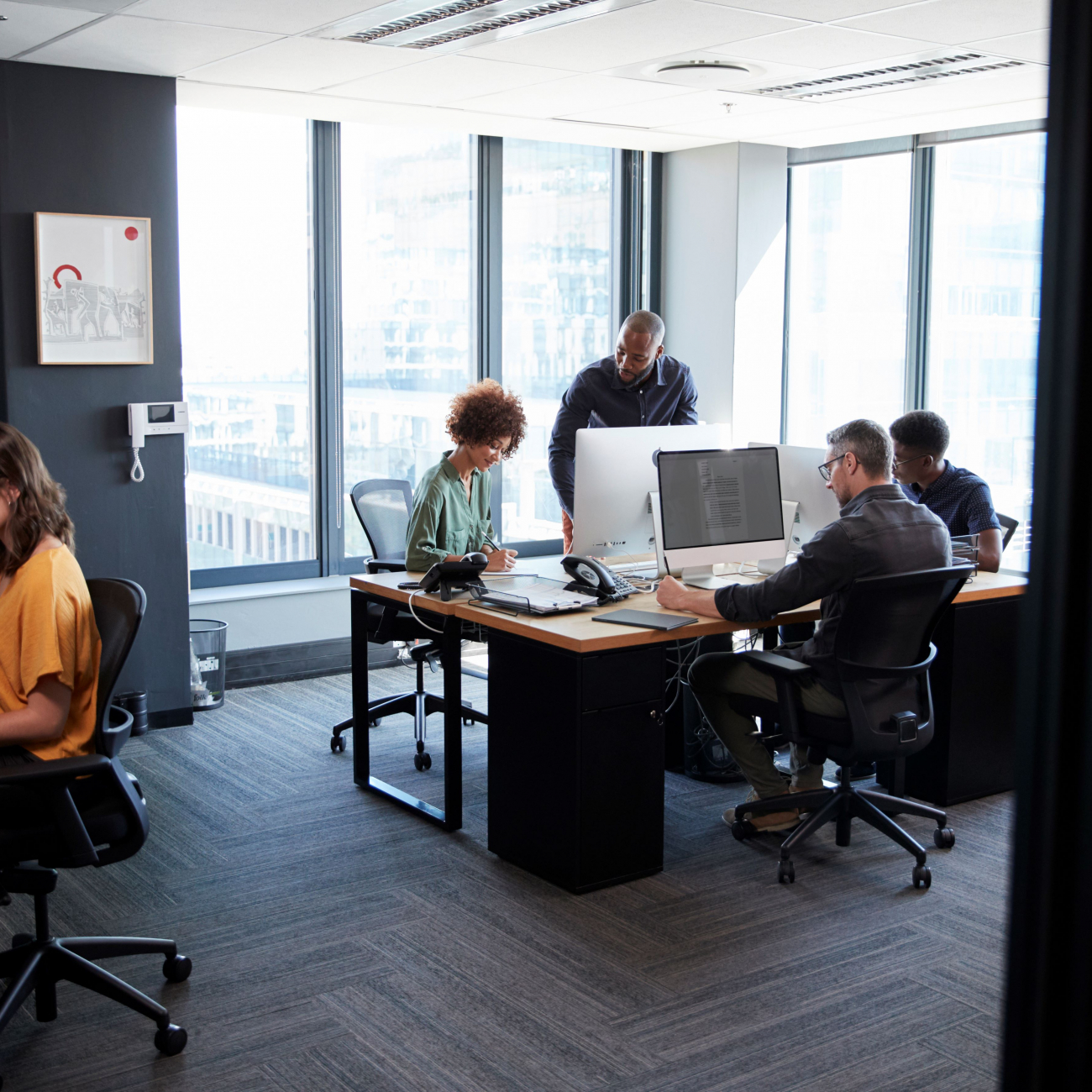 People working together in an office