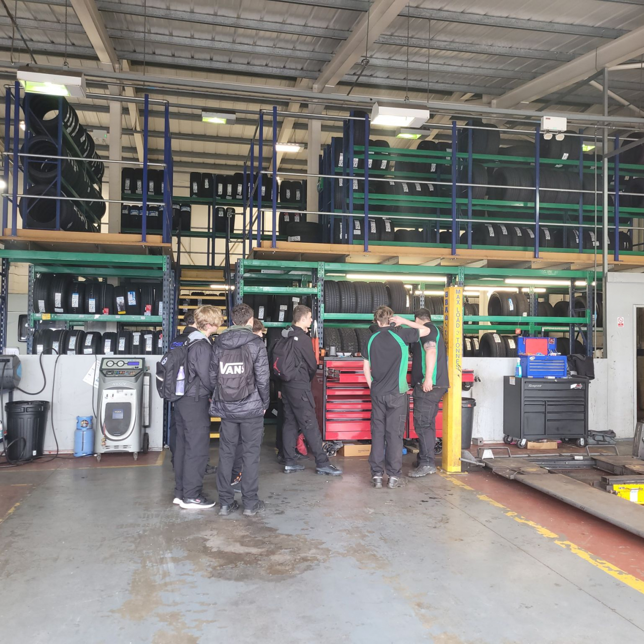 students visiting ATS Euromaster