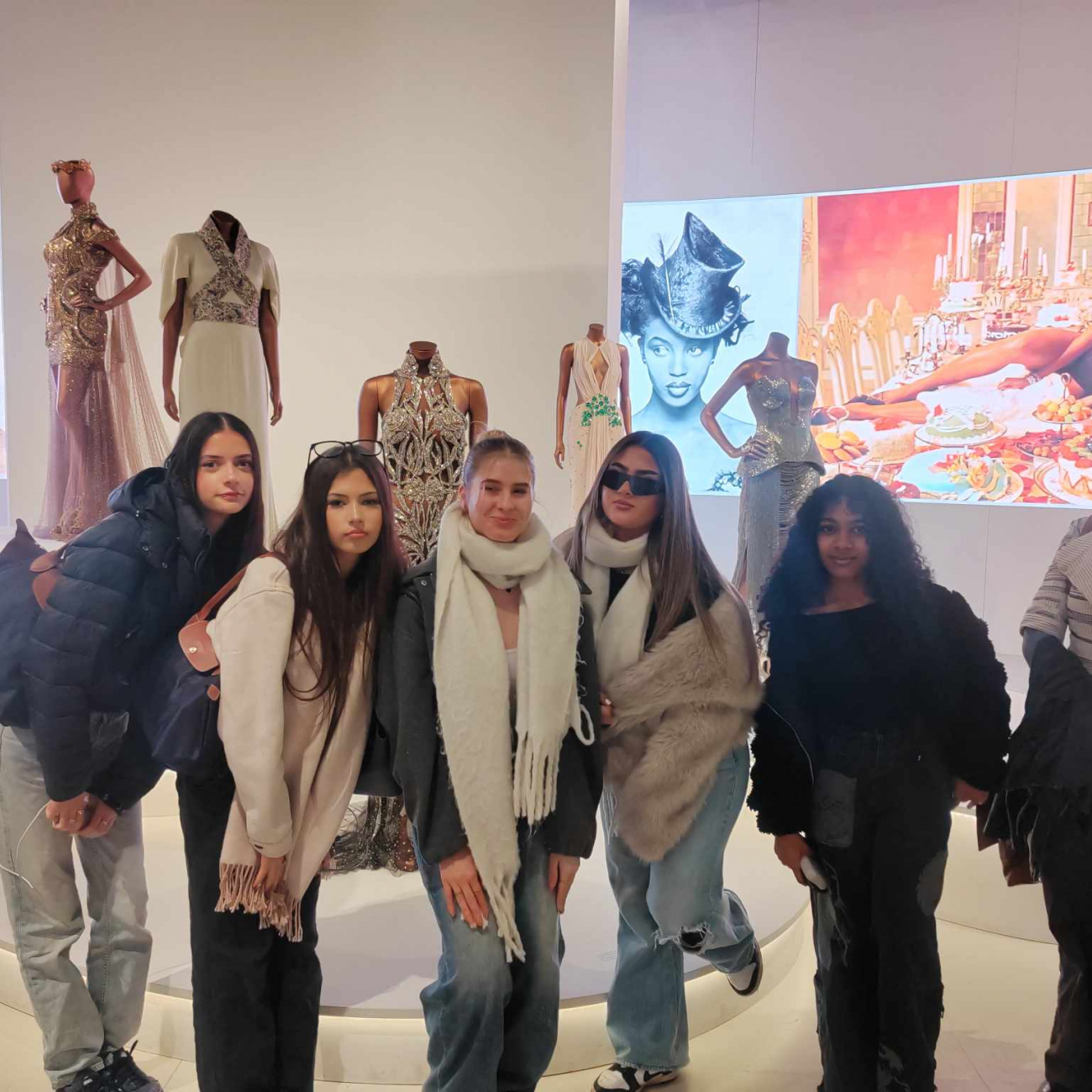 students at albert and victoria museum of fashion and photography
